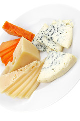 aged french cheese parmesan roquefort and gruyere
