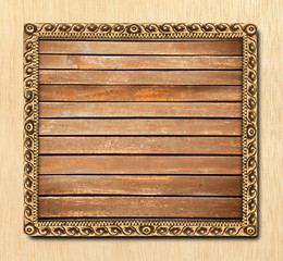 wood frame carved