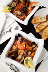 Seafood stew with Crab Claw