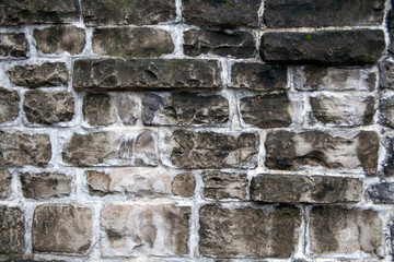weathered stone wall