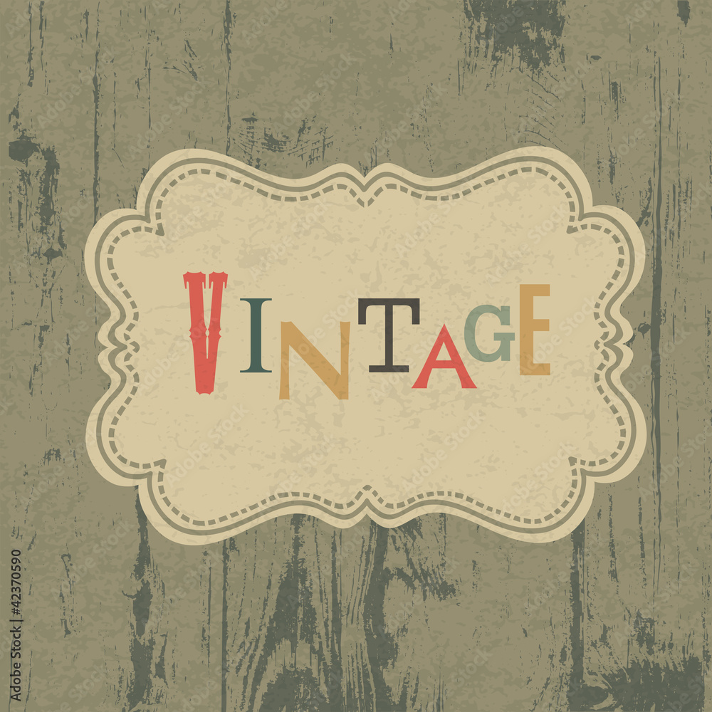 Poster vintage styled background with text template.