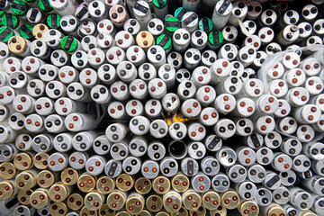 Fluorescent tubes Resource recycling