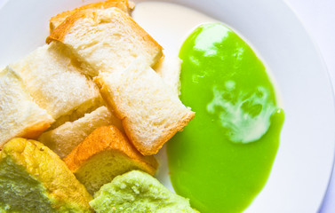 Bread with panda jam
