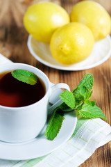 Tea with mint