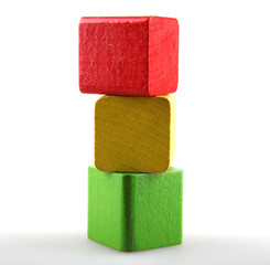 Wooden building blocks