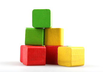 Wooden building blocks
