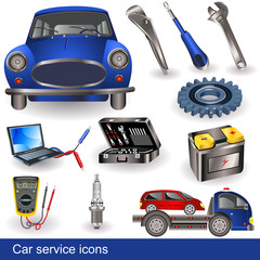 Naklejka premium Car service icons
