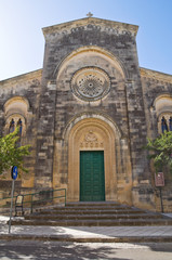 Fototapeta na wymiar Kościół Matki Bożej Bolesnej. Corigliano d'Otranto. Apulia. Włochy.
