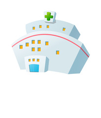 Obraz premium Vector icon hospital