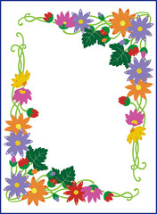 Naklejka premium flower background