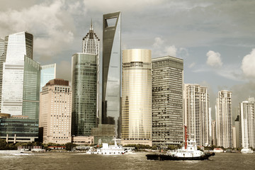 Shanghai Lujiazui city landscape skyline
