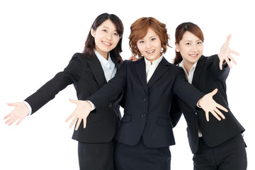 Beautiful young business woman. Portrait of asian.