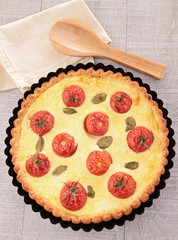 tomato quiche