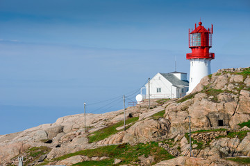 Fototapeta na wymiar Lindesnes Lighthouse