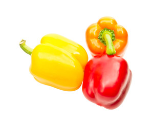 three bell peppers