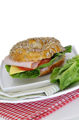 Käse mit Schinken