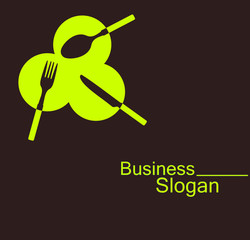 logo restaurant design couverts