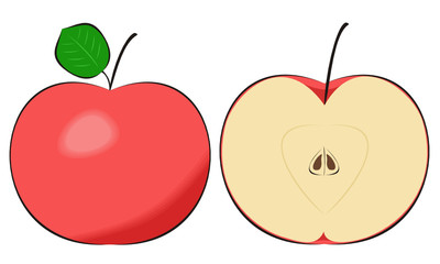 red apple