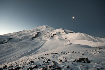 Ночной Эльбрус