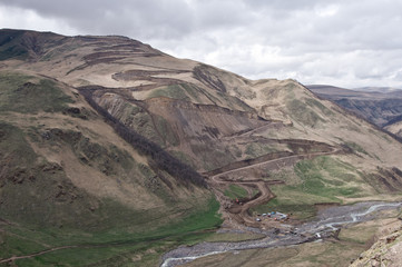 строительство дороги в джилы-су