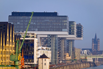 Fototapeta premium Rheinauhafen, Kranhäuser in Köln