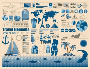 holiday elements, vector Info Graphics