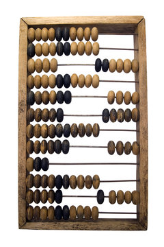 Old wooden abacus
