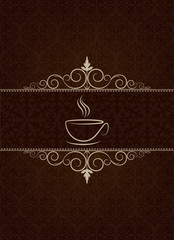 Kahve evi logosu - obrazy, fototapety, plakaty