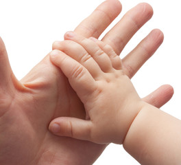 Obraz na płótnie Canvas Ojca i dziecka ręce
