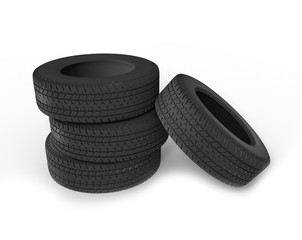 Stack Of Car Tires