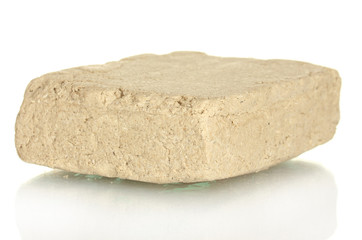 tasty halva isolated on white close-up