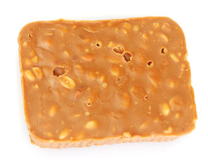 Tasty oriental sweetness - sherbet with nuts, isolated