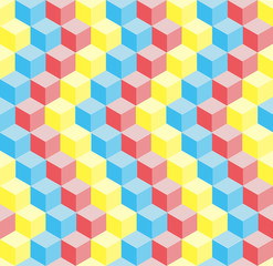 Obraz premium Stacked Block Pattern Background