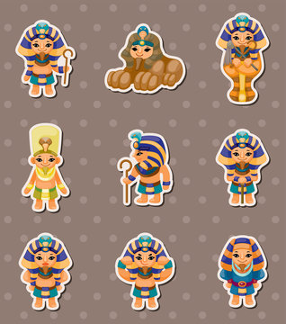 Cartoon Pharaoh Stickers