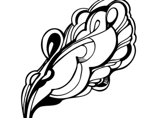 abstract graphic design in black and white