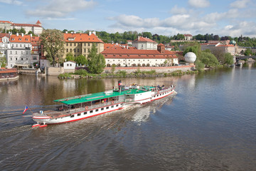 Naklejka premium Prague, city landscape