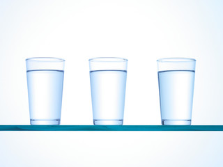 Three glasses