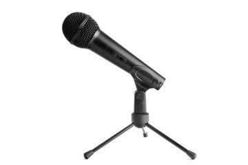 Microphone isolated on white