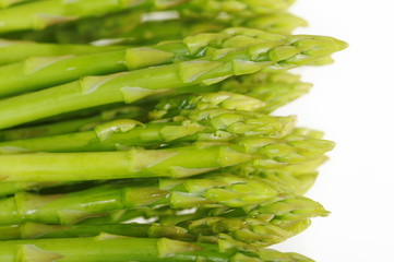 asparagus on white background