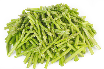 Chopping of Asparagus