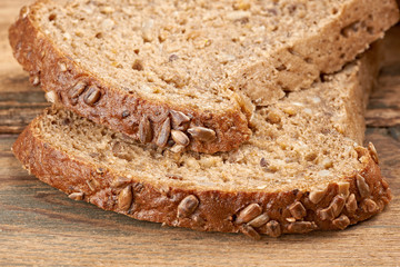 dark bread baked food