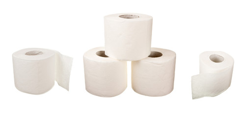 Rolls of toilet paper