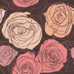 Бесшовный цветочный паттерн