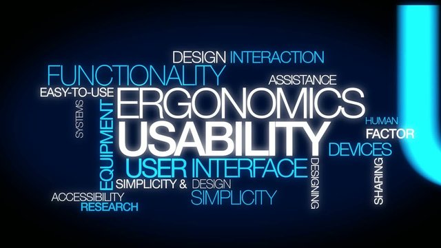 Usability ergonomics user interface tag cloud video