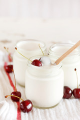 yoghurt with cherry
