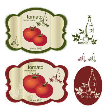 Vintage tomato label