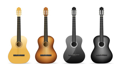 Fototapeta premium realistic acoustic guitar