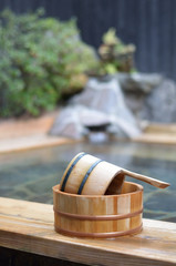 温泉旅館の露天風呂