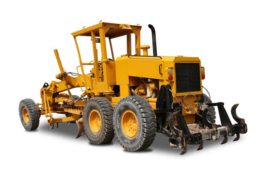 Tractor isolated  with clipping path