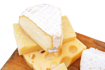 parmesan and brie cheese